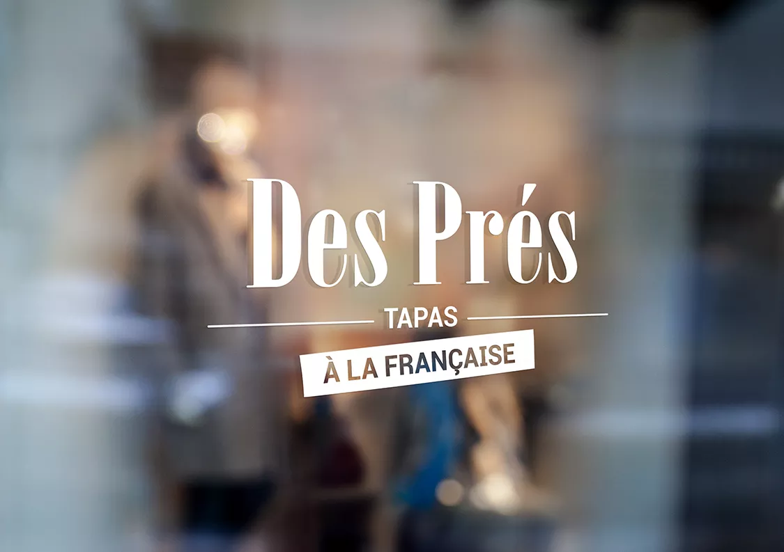 Logo vitrine restaurant