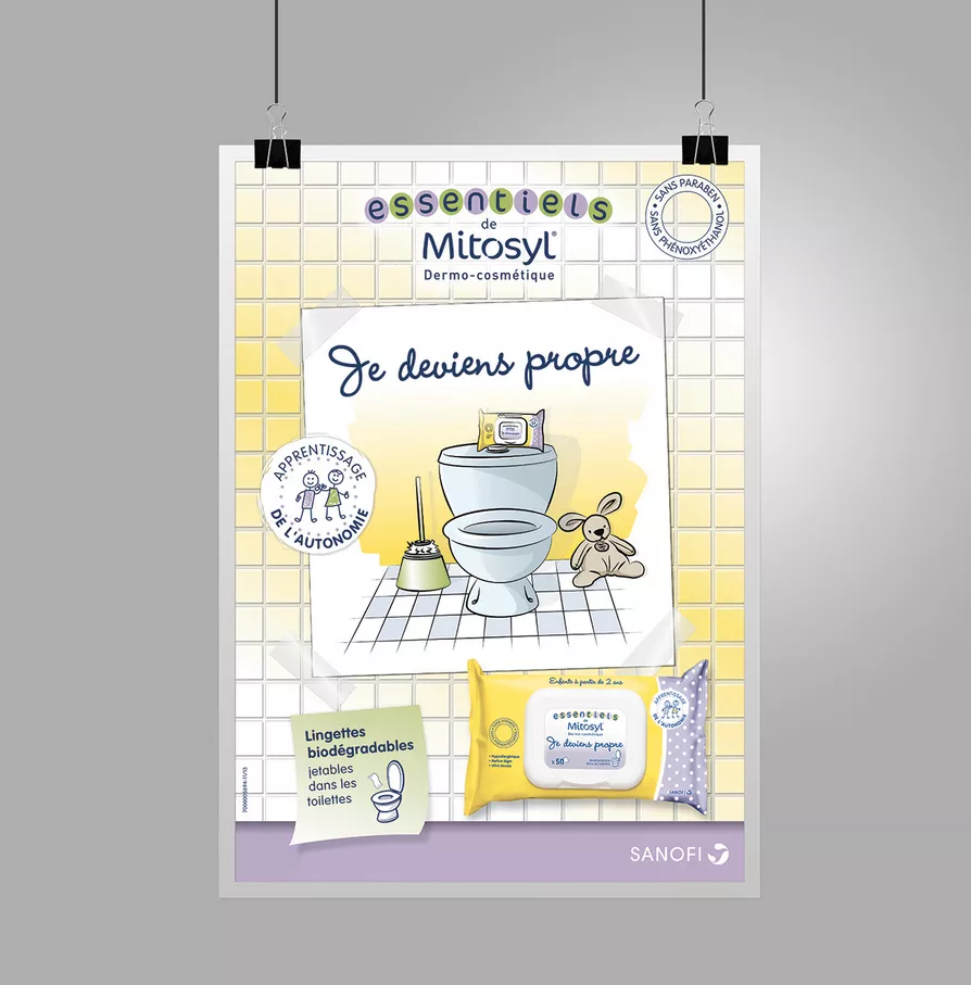 Illustrations panneau vitrine